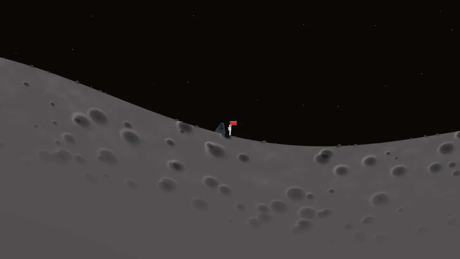 Astronaut exploring the Moon